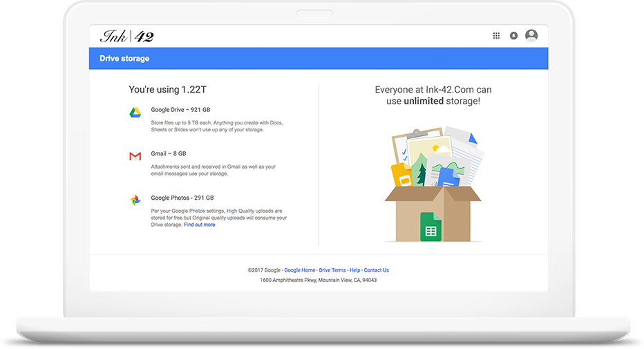 So viel online SPeicherplatz, wie Ihr braucht in Google Workspace G Suite